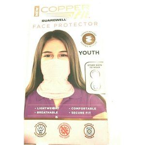 Copper Fit Guardwell Face Protector Gaiter Youth PINK Washable 21HB037